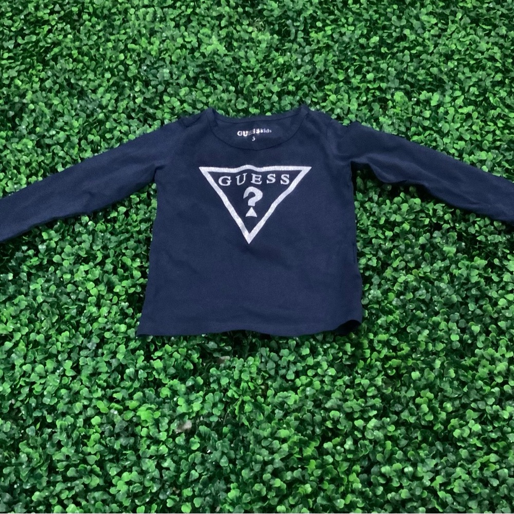 Guess Kids Dark Blue Long Sleeve Tee